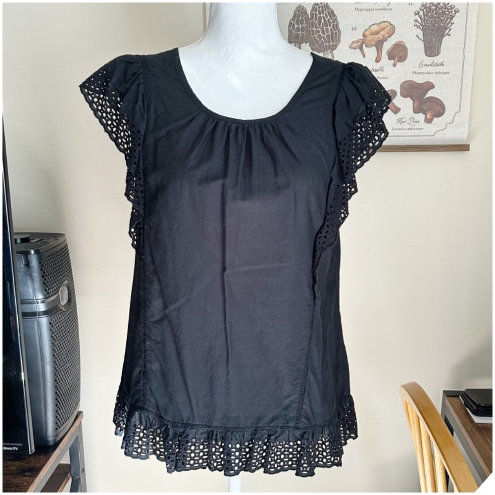 Figleaves Black Sleep Top; UK16